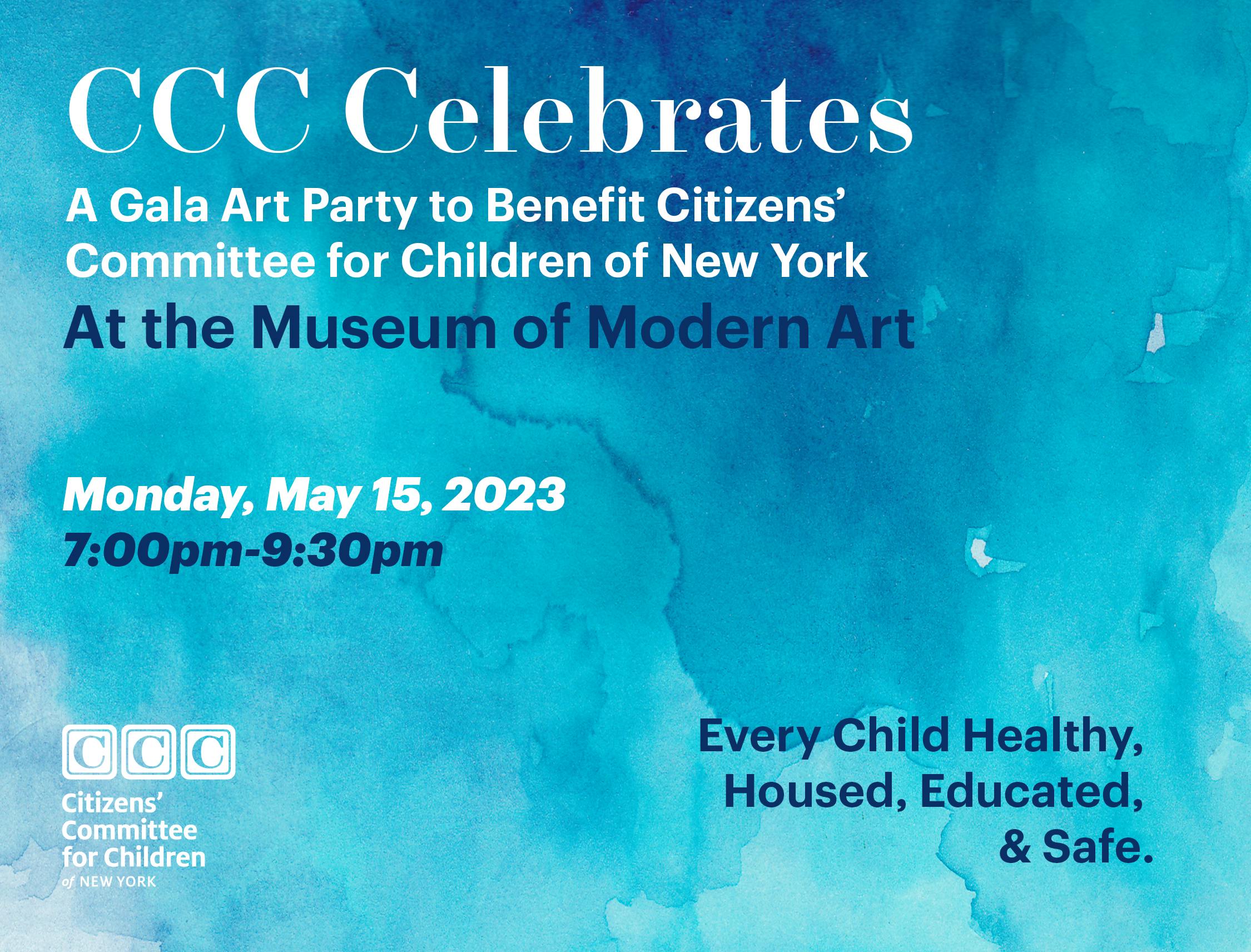 CCC Celebrates: a gala event at MoMA on Monday, May 15, 2023